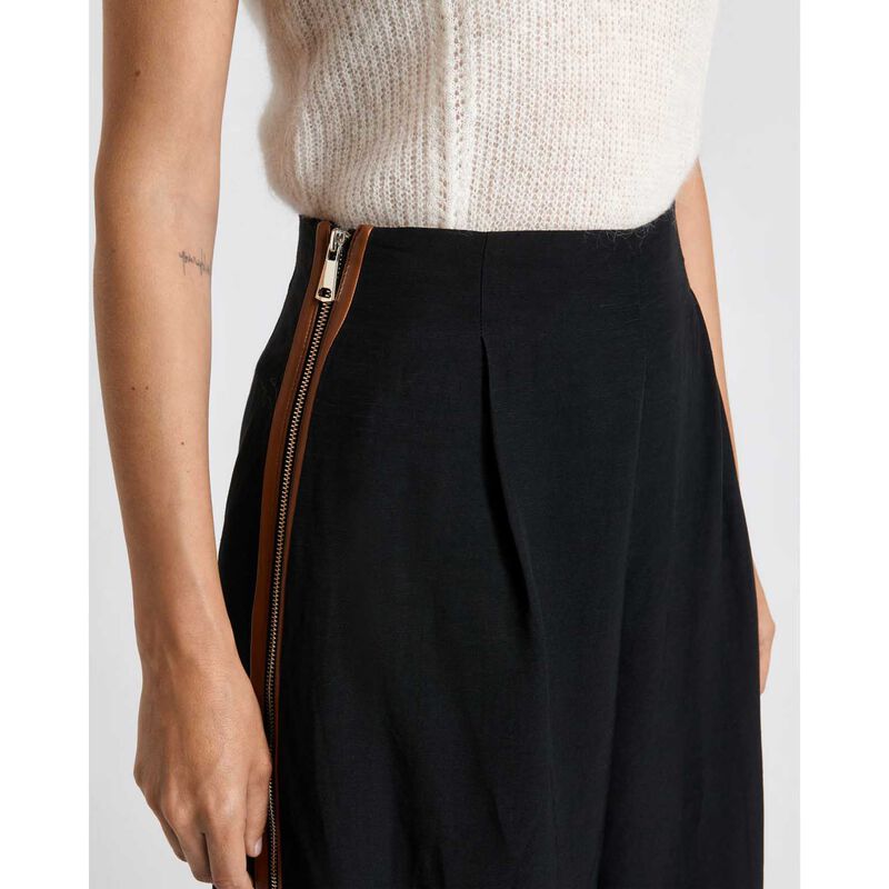 Cue Linen Blend Zip Detail Pant image number 2